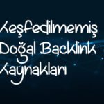 Keşfedilmemiş backlink kaynakları